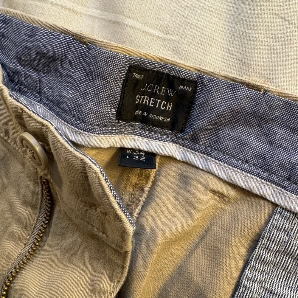 J.Crew Stretch Chinos - Beige and Navy